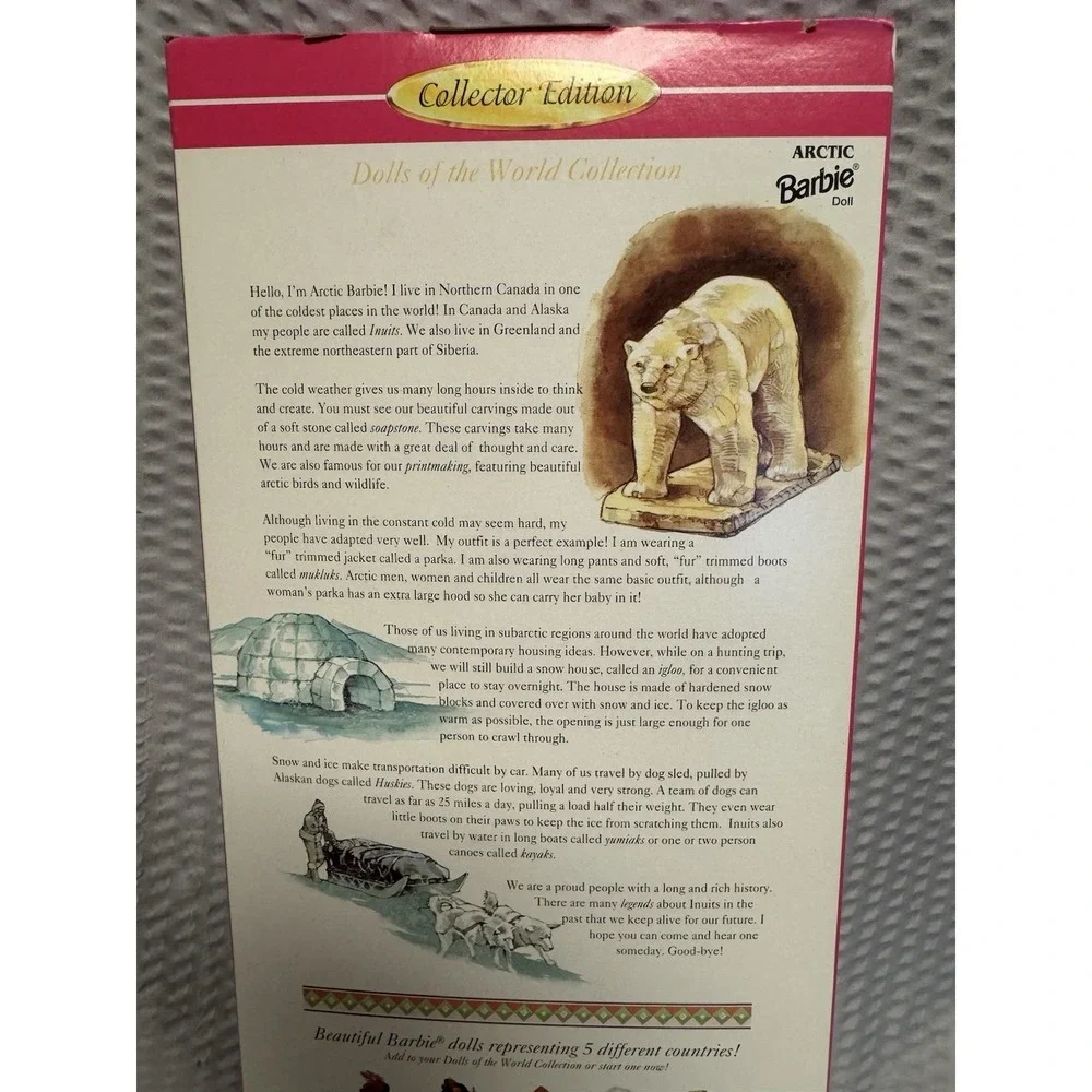 Vintage 1996 Collector Edition Arctic Barbie # 16495 New in Original Box